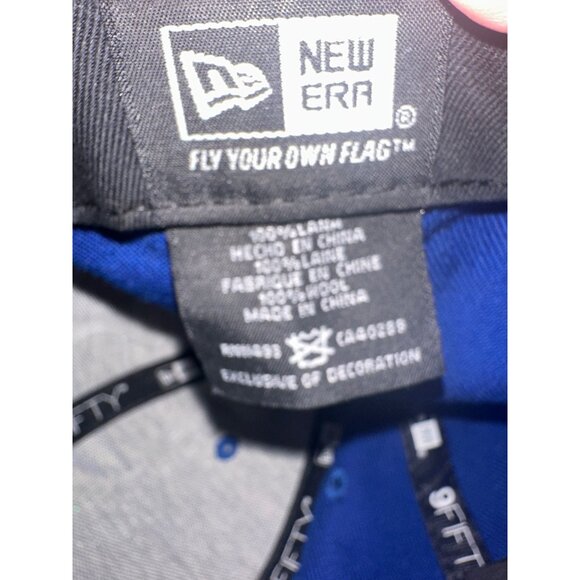 New Era Hartford Whalers NHL 9Fifty Adjustable Snapback Hat Blue - Picture 6 of 8